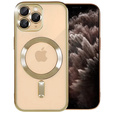 Θήκη για iPhone 11 Pro, Electro MagSafe, χρυσή + Γυαλί για την οθόνη