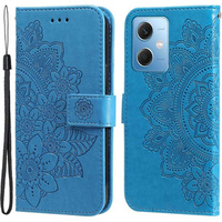 Θήκη με πτερύγιο για Xiaomi Redmi Note 12 5G / POCO X5 5G, Mandala Flower, μπλε