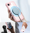 Θήκη για iPhone 16E, Shockproof, με γυαλί, για MagSafe, ροζ