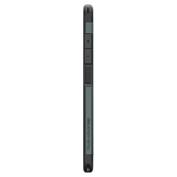 θήκη Spigen για Samsung Galaxy S25 Ultra, Tough Armor Mag Mag MagSafe, πράσινη + μετριασμένο γυαλί 9H