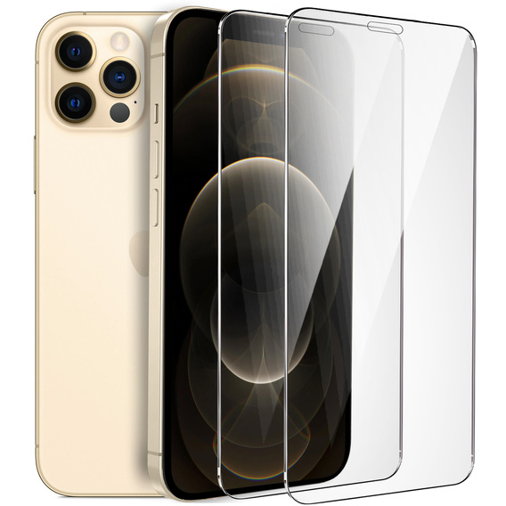 2x Μετριασμένο γυαλί για iPhone 12 Pro Max, ERBORD 9H Hard Glass στην οθόνη