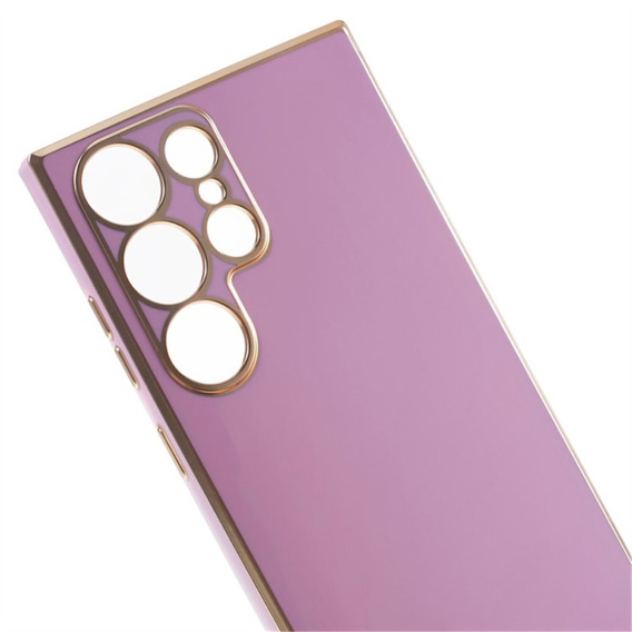 Θήκη για Samsung Galaxy S24 Ultra, Glamour CamShield, μωβ
