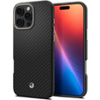 θήκη Spigen για iPhone 16 Pro Max, Enzo Aramid MagSafe, carbon μαύρη + γυαλί 9H tempered glass