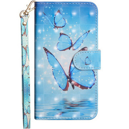 Θήκη με πτερύγιο για Xiaomi Redmi Note 8 Pro, Wallet butterfly, μπλε