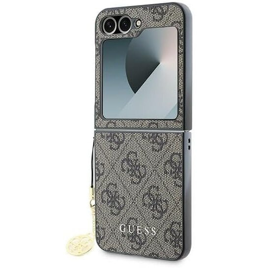 GUESS Θήκη για Samsung Galaxy Z Flip7 FE / Z Flip6, 4G Charms Collection Hardcase, καφέ