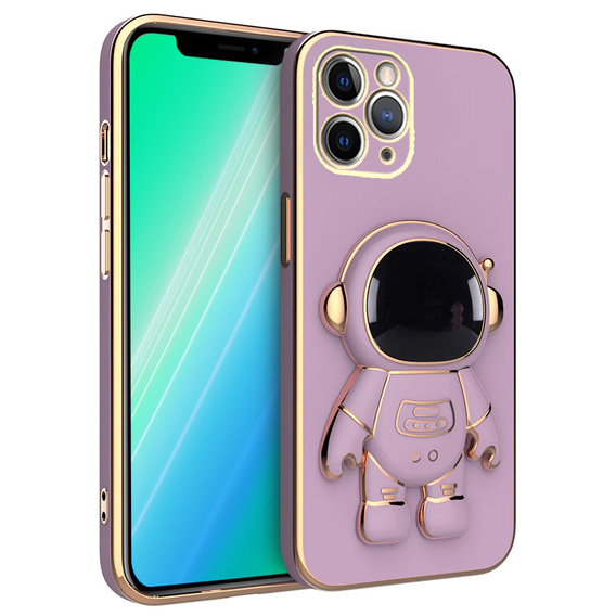 Θήκη για iPhone 13 Pro Max, Astronaut, μωβ