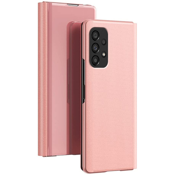 Θήκη για Samsung Galaxy A53 5G, Clear View, ροζ rose gold