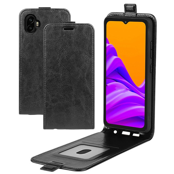 Θήκη με πτερύγιο για Samsung Galaxy Xcover 7 Pro, Flip, μαύρη
