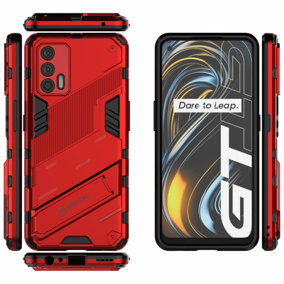 Θήκη για Realme GT 5G, Military kickstand, μπλε