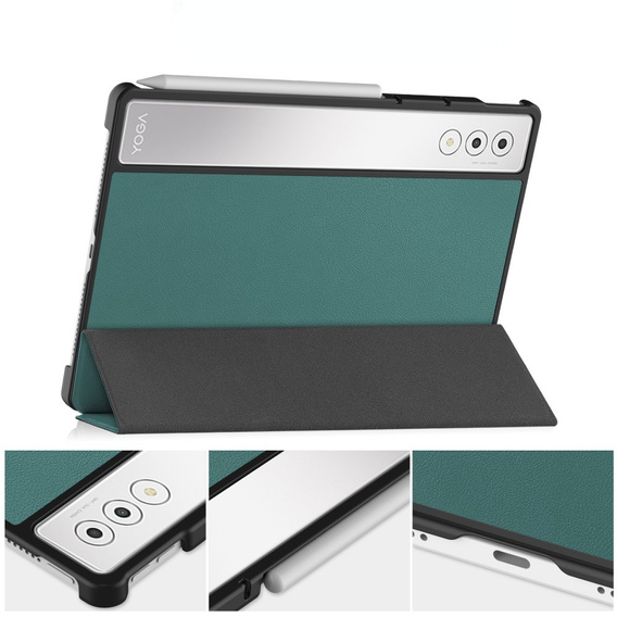 Θήκη για Lenovo Yoga Tab Plus, Smartcase, πράσινη