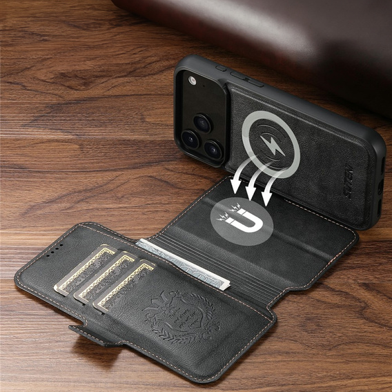 Θήκη 2 σε 1 για iPhone 17 Pro, SUTENI, για MagSafe, μαύρο