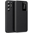 Αναδιπλούμενη θήκη για Samsung Galaxy S23 Ultra, Smart View Wallet, μαύρη
