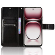 Θήκη με πτερύγιο για Oppo Reno 12, Crazy Horse Wallet, μαύρη