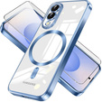 Θήκη για Samsung Galaxy S25 Edge, Electro MagSafe, μπλε + Γυαλί για την οθόνη