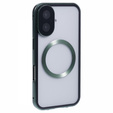Μαγνητική θήκη MagSafe Dual Glass για iPhone 16, πράσινη