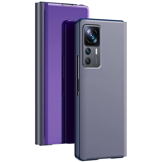 Θήκη για Xiaomi 12T / 12T Pro, Clear View, μωβ