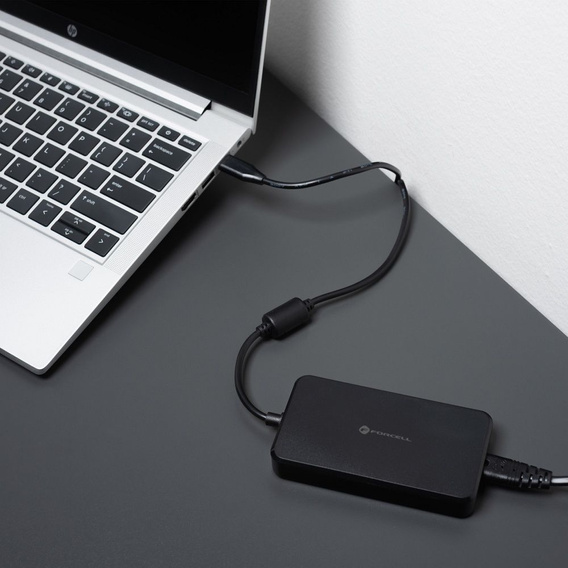 Φορτιστής για φορητό υπολογιστή Forcell E856 USB-C 90W με ανταλλακτικά ακροφύσια