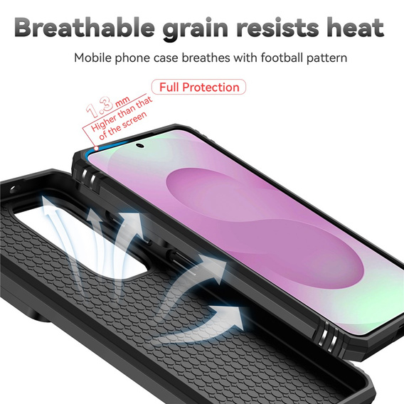 Θήκη με βάση και προστατευτικό φακού για Samsung Galaxy S26, μαύρη