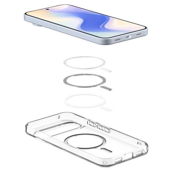 Θήκη Spigen Ultra Hybrid MagSafe για το Google Pixel 10 Pro XL, Διαφανές/λευκό