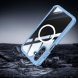 Θήκη για Samsung Galaxy A16, Shockproof, με γυαλί, για MagSafe, μπλε