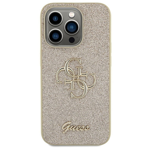 Θήκη GUESS Fixed Glitter Big 4G Logo για iPhone 15 Pro