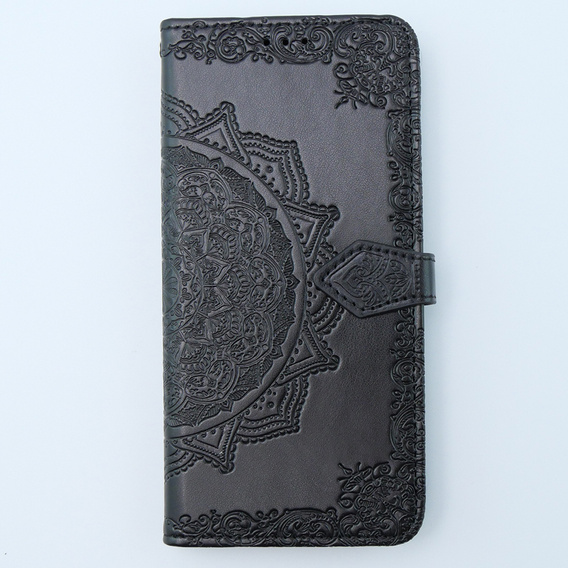 Θήκη με πτερύγιο για Xiaomi 13T / 13T Pro, Mandala, μαύρη