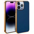 Θήκη για iPhone 13 Pro, Cowhide Leather, μπλε