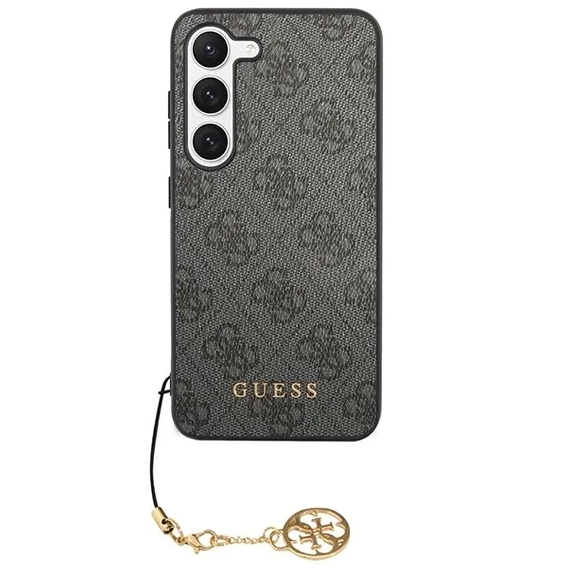 GUESS Θήκη για Samsung Galaxy S24, 4G Charms Collection Hardcase, γκρι