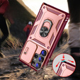 Θήκη για Samsung Galaxy S23 Ultra, CamShield Slide, ροζ / κόκκινο