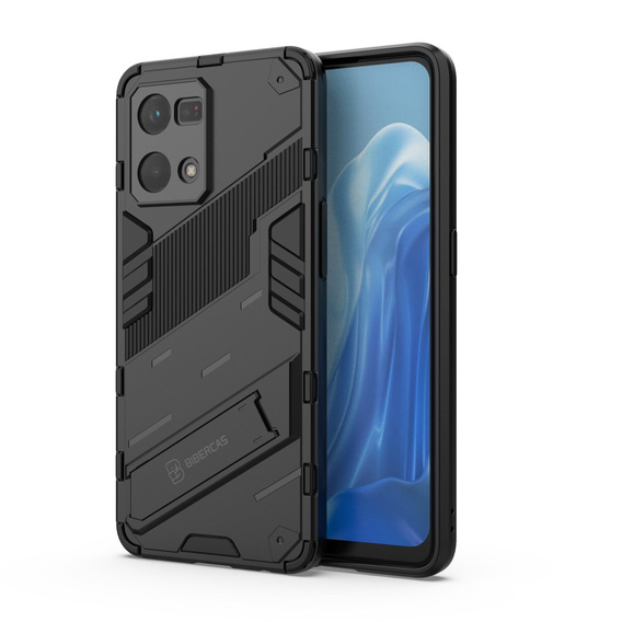 Θήκη για Oppo Reno7 4G, Military kickstand, μπλε