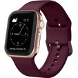Pasek Silikonowy do Apple Watch 1/2/3/4/5/6/7/8/SE/ULTRA 42/44/45/49mm, Bordowy