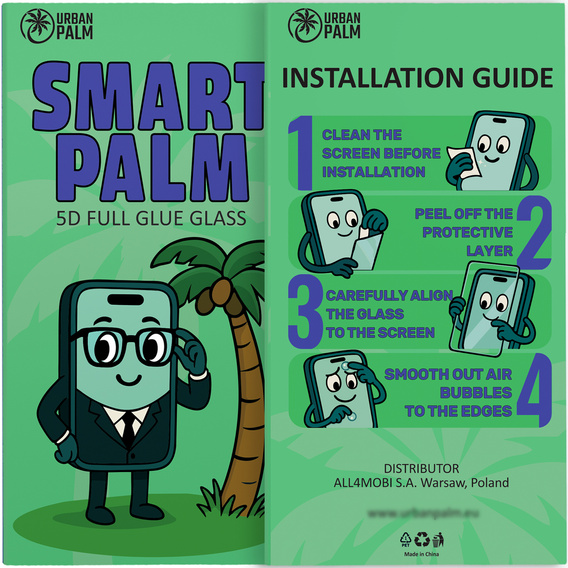 5D Full Glue Smart Palm σκληρυμένο γυαλί για iPhone 16 Pro Max