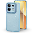 Θήκη για Xiaomi Redmi Note 13 5G, Glittery Powder, μπλε + 9H tempered glass