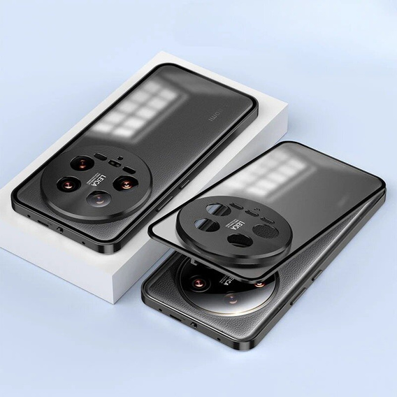 θήκη για το Xiaomi 14 Ultra, Magnetic Dual Glass, μαύρη