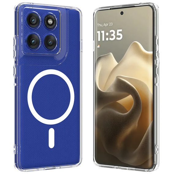 Θήκη Fusion Hybrid για MagSafe για Motorola Edge 70 5G, διαφανής