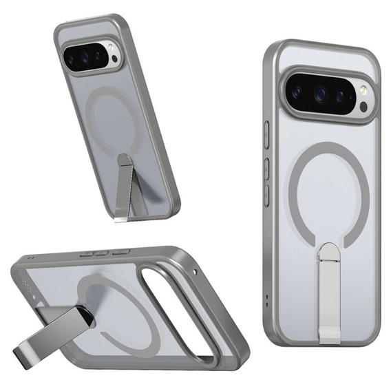 Υβριδική θήκη Fusion για Google Pixel 10 Pro XL, για MagSafe, με βάση, γκρι