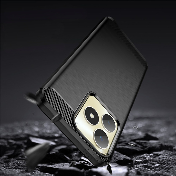 Θήκη για Realme C51, Carbon, μαύρη