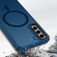 Θήκη για Samsung Galaxy S21, για MagSafe, ERBORD Μatt Case, ναυτικό μπλε + Γυαλί οθόνης