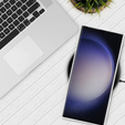Θήκη για Samsung Galaxy S23 Ultra, MagSafe Hybrid, ασημένια