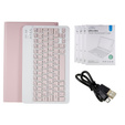 Θήκη + πληκτρολόγιο Lenovo Tab M10 Plus Gen 3 TB-125F TB-128F, ροζ rose gold