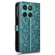 θήκη πτερύγιο για Motorola Edge 60 / 60 Fusion, Wallet Rhombus, πράσινη