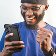 Θήκη για Xiaomi Redmi Note 12 5G / POCO X5 5G, Carbon, μαύρη