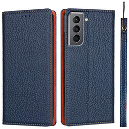Δερμάτινη θήκη για Samsung Galaxy S22, ERBORD Grain Leather, σκούρο μπλε
