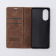 Θήκη για Oppo A78 4G, ERBORD Vintage, πορτοφόλι με πτερύγιο, καφές