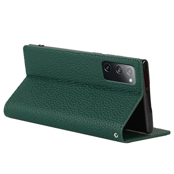 Δερμάτινη θήκη για Samsung Galaxy S20 FE, ERBORD Grain Leather, πράσινη
