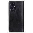 θήκη με πτερύγιο για Samsung Galaxy S25 Edge, Split Leather, μαύρη