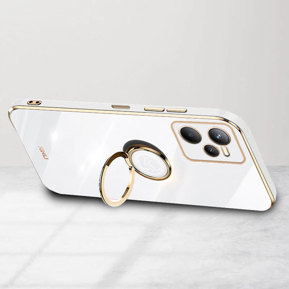 Θήκη για Realme C35, Electro Ring, λευκή