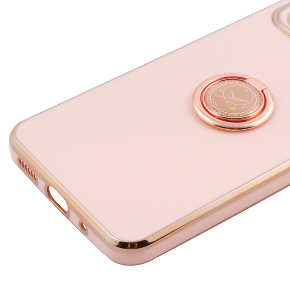 Θήκη για Xiaomi Redmi 12C, Electro Ring, ροζ rose gold