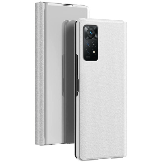 Θήκη για Xiaomi Redmi Note 11 Pro 4G / 5G, Clear View, ασημένια