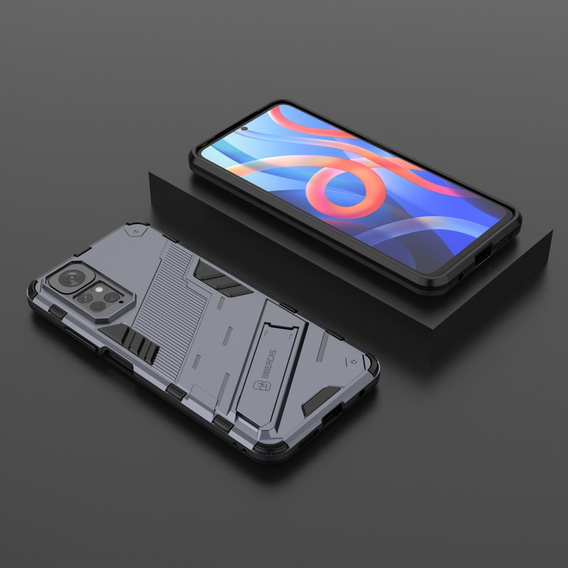 Θήκη για Xiaomi Redmi Note 11/11S, Military kickstand, μπλε